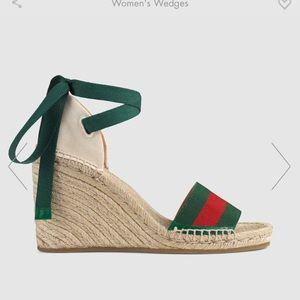 Gucci Web platform espadrille